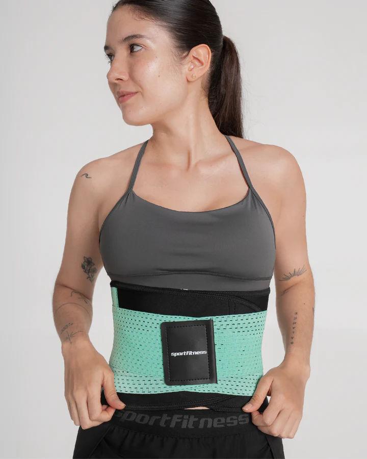 Faja Cinturilla Doble Ajuste Menta Sportfitness