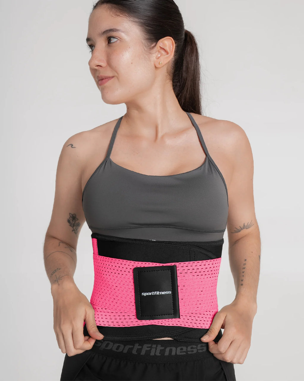 Faja Cinturilla Doble Ajuste Fucsia Sportfitness