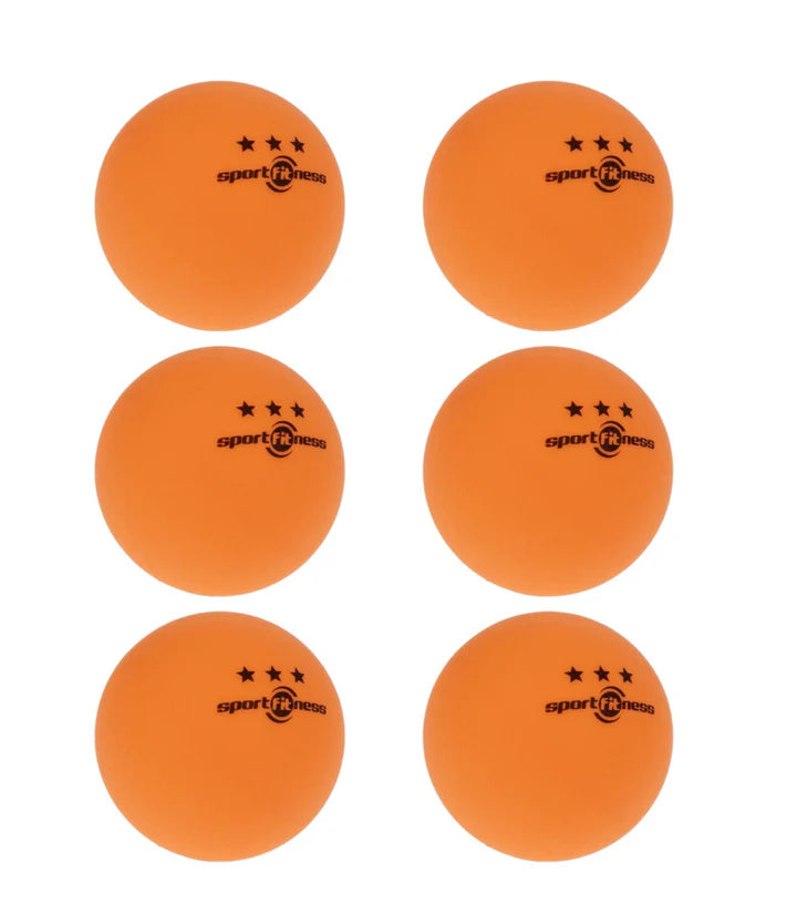 Pelotas de Ping Pong Naranja x6 Sportfitness