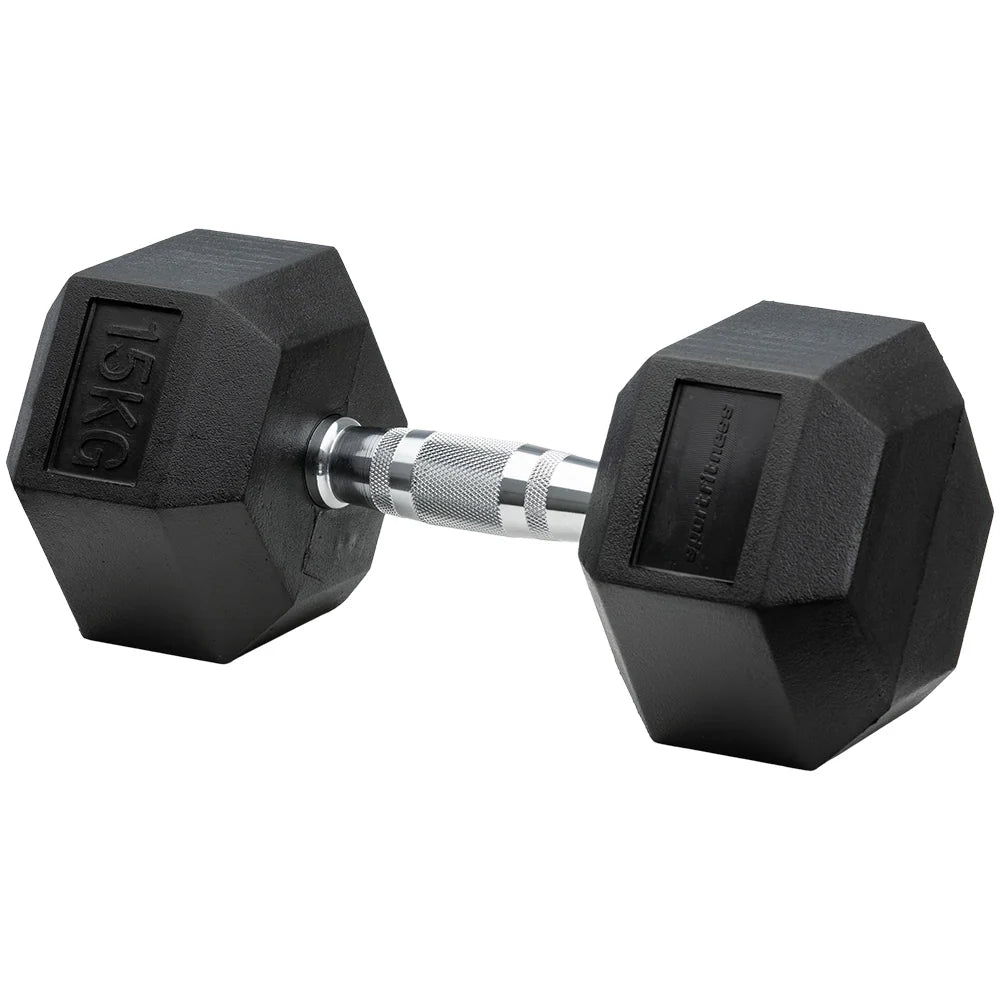Mancuerna Encauchetada 15KG Sportfitness